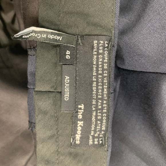 THE KOOPLES Navy Wool Belted Dress Pants - Picture 4 of 4